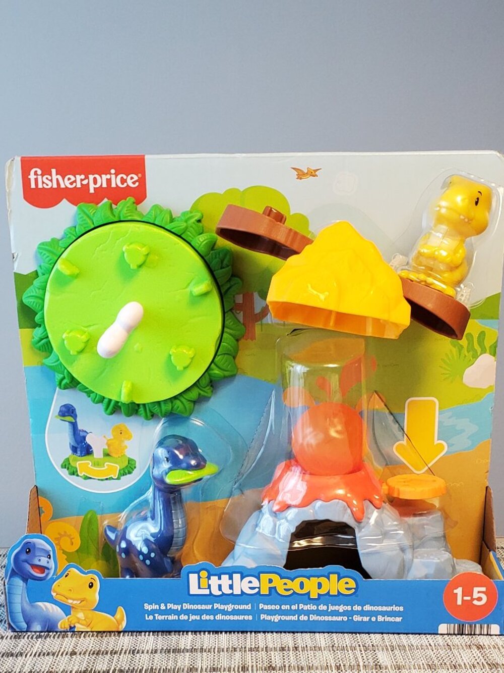 Little People Dinosaur Spin & Play Playground Set Fisher-Price Brand New!